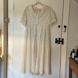 Cottagecore Lace Vintage Duster